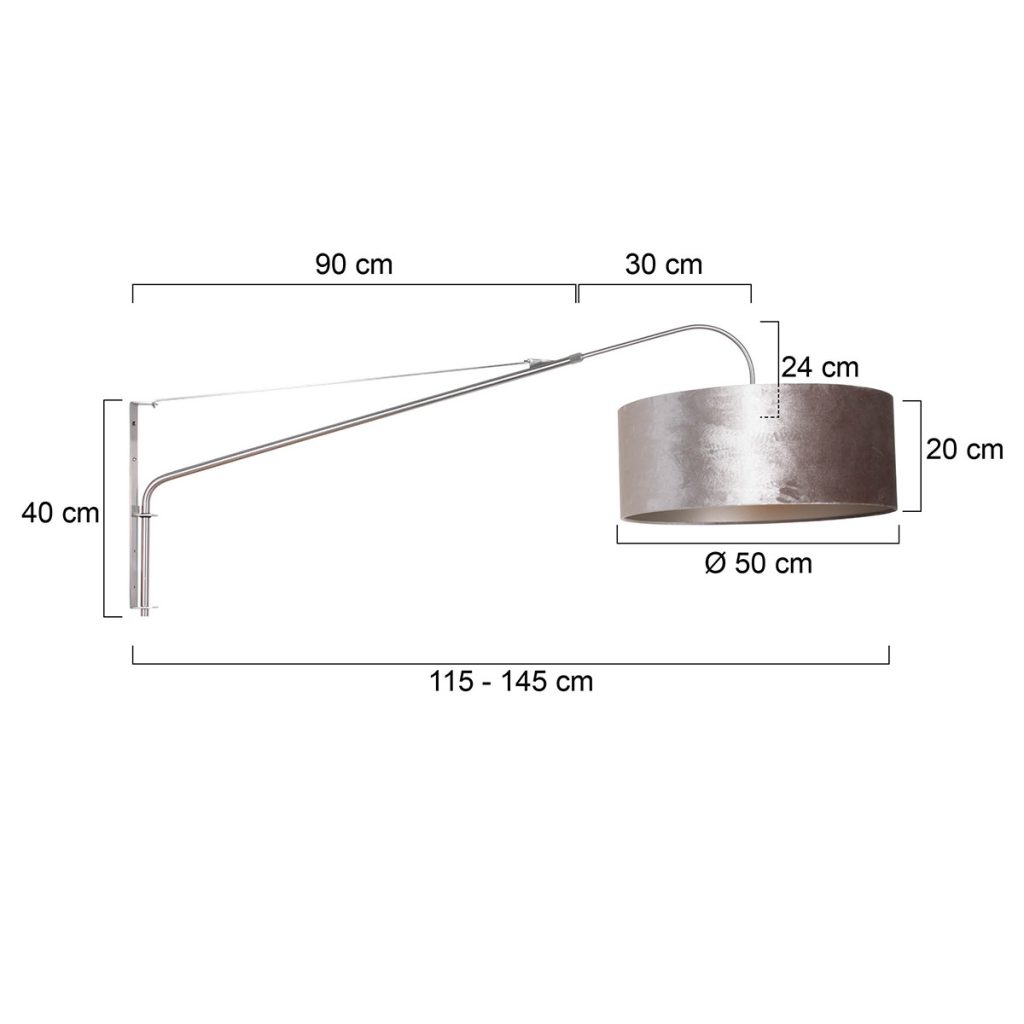 Wandlamp met lange arm Steinhauer Elegant classy - Afbeelding 7