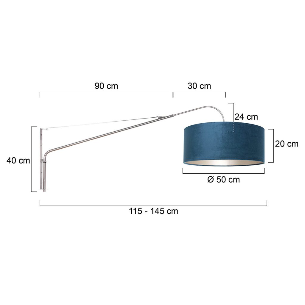 Wandlamp met lange arm Steinhauer Elegant classy - Afbeelding 7