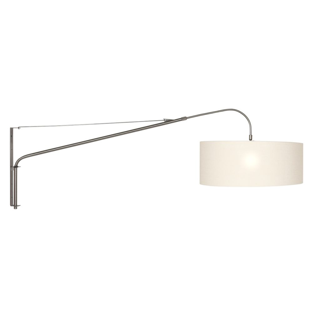 Wandlamp met lange arm witte kap Steinhauer Elegant classy - Afbeelding 2