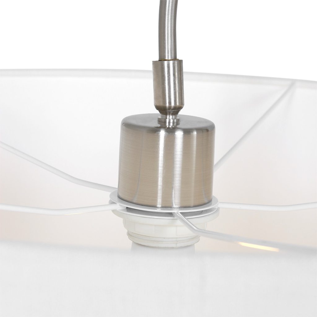 Wandlamp met lange arm witte kap Steinhauer Elegant classy - Afbeelding 3