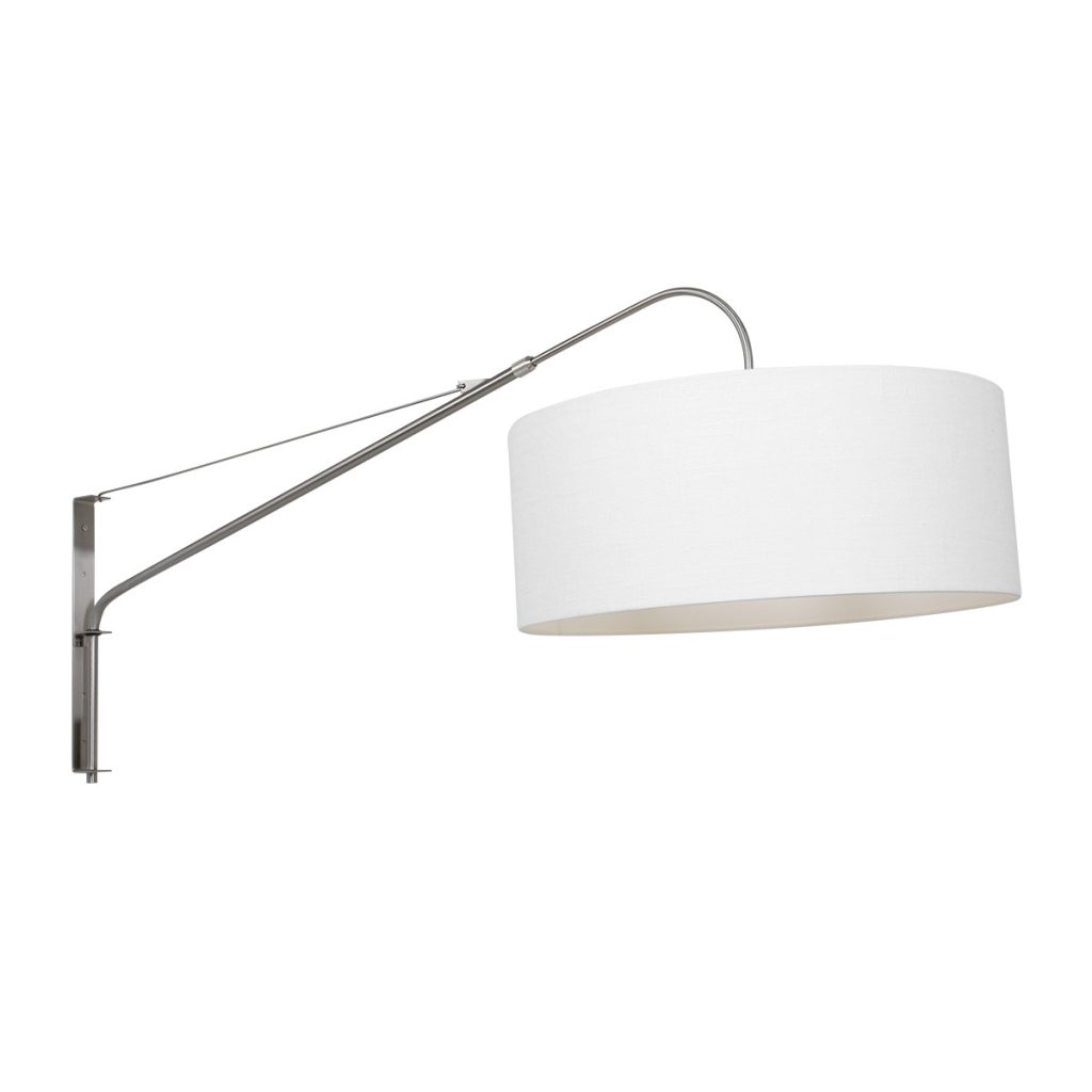 Wandlamp met lange arm witte kap Steinhauer Elegant classy - Afbeelding 9