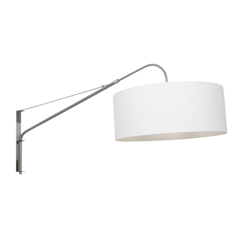 Wandlamp met lange arm witte kap Steinhauer Elegant classy - Afbeelding 9