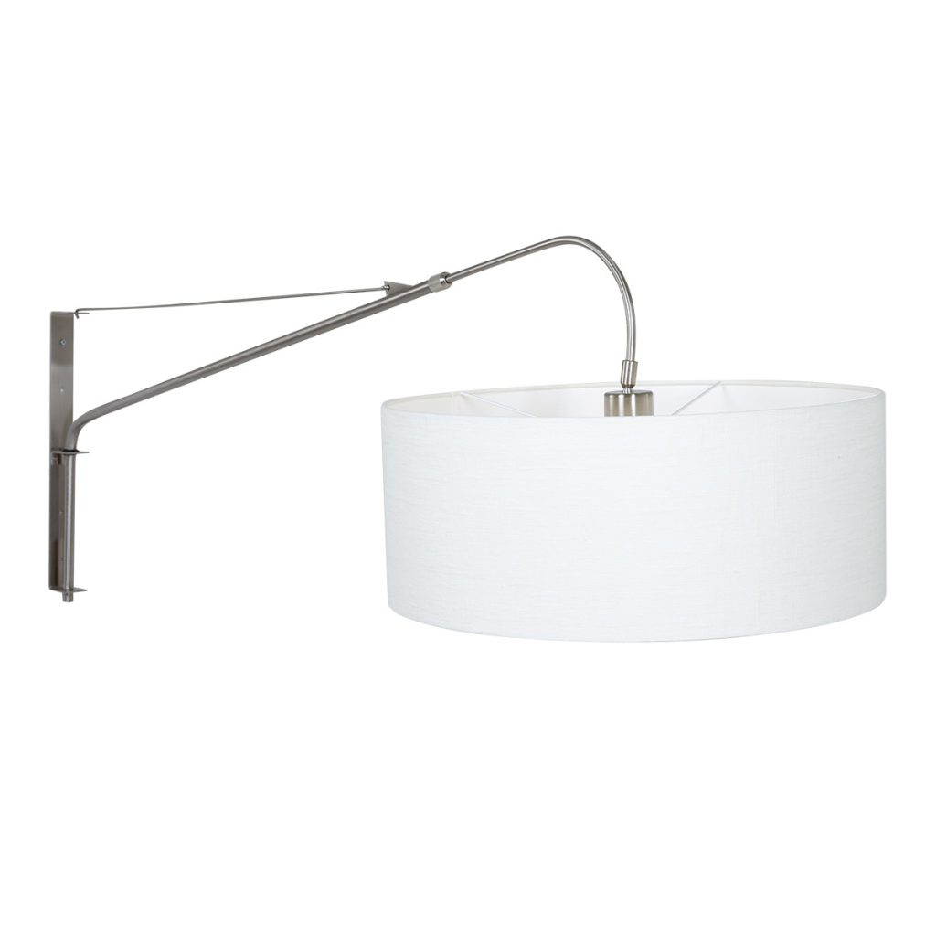 Wandlamp met lange arm witte kap Steinhauer Elegant classy - Afbeelding 10