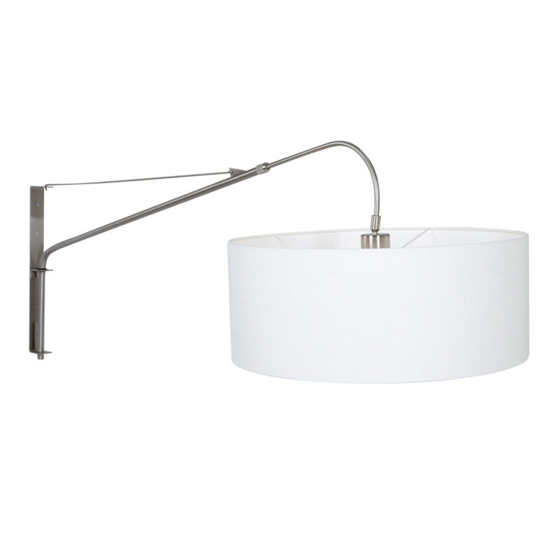 Wandlamp met lange arm witte kap Steinhauer Elegant classy - Afbeelding 10