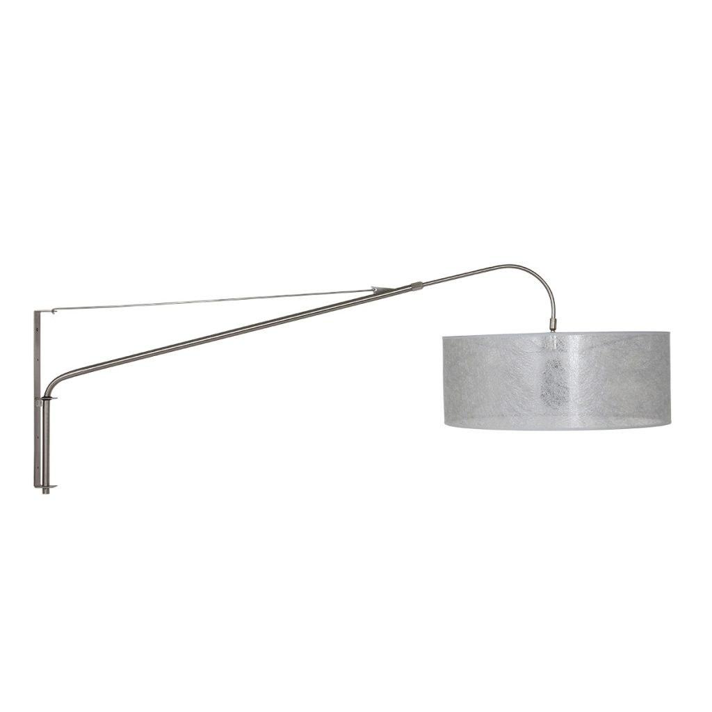 Wandlamp met lange arm zilveren kap Steinhauer Elegant classy - Afbeelding 9