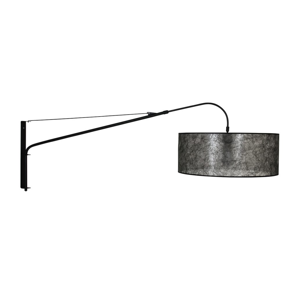 Wandlamp met lange arm zwarte kap Steinhauer Elegant classy - Afbeelding 14