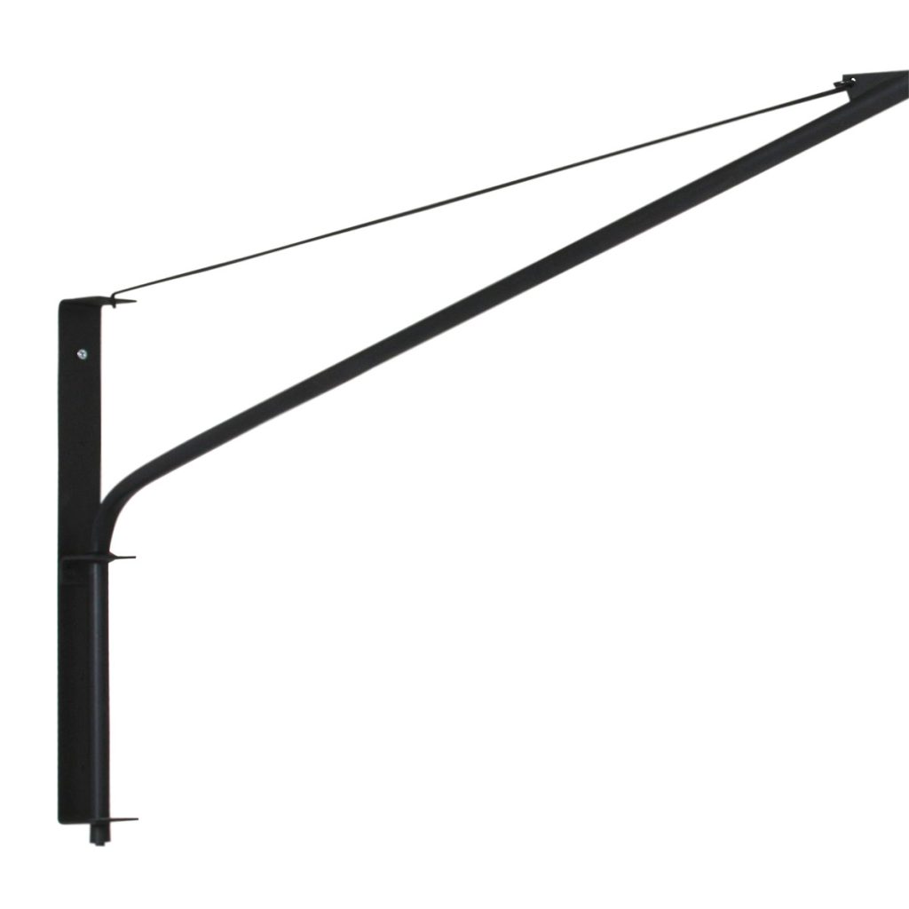 Wandlamp met lange arm zwarte kap Steinhauer Elegant classy - Afbeelding 4