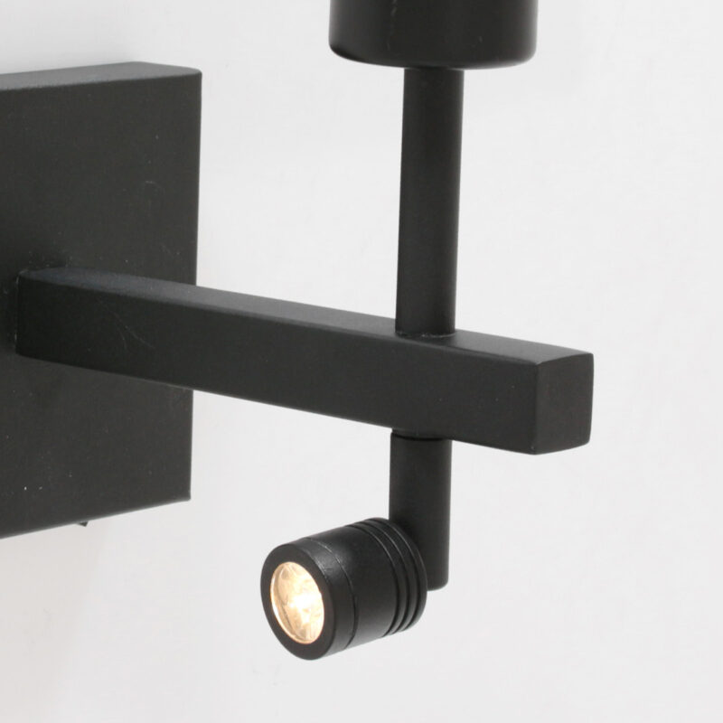 Wandlamp met leeslampje en witte kap Steinhauer Stang - Afbeelding 4