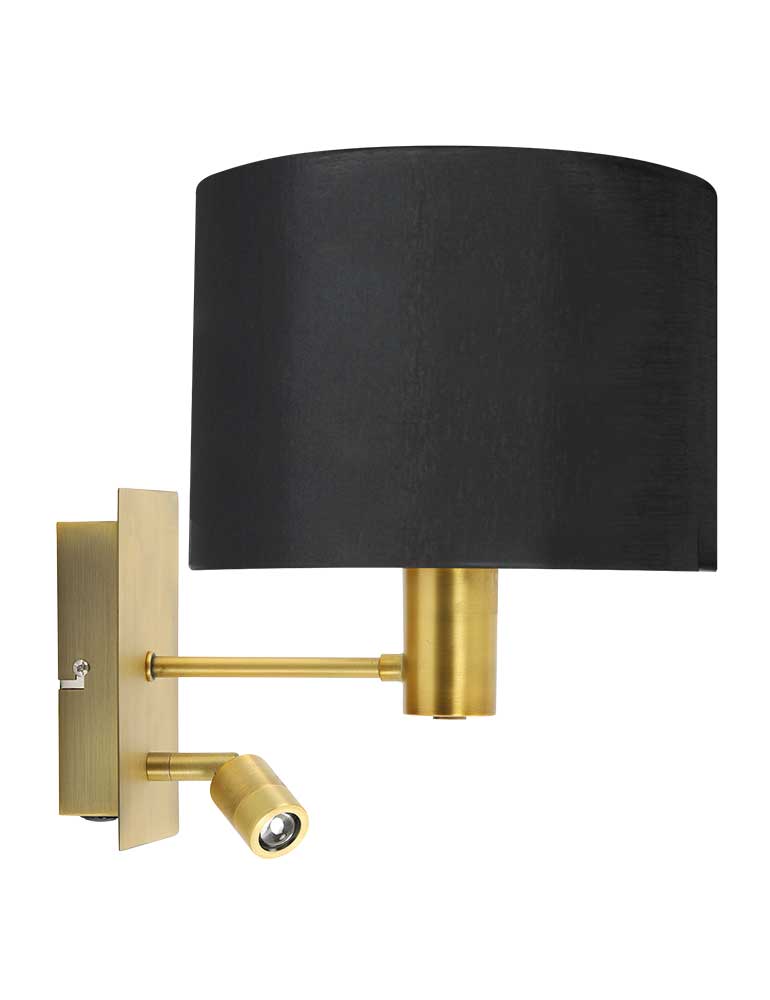 wandlamp-met-leeslampje-light-living-montana-brons-met-zwarte-kap-3590br-1