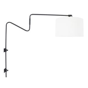 wandlamp-met-lichte-kap-wandlamp-steinhauer-linstrom-wit-en-zwart-3719zw