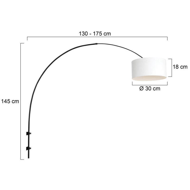 Wandlamp met linnen kap Steinhauer Sparkled light - Afbeelding 6