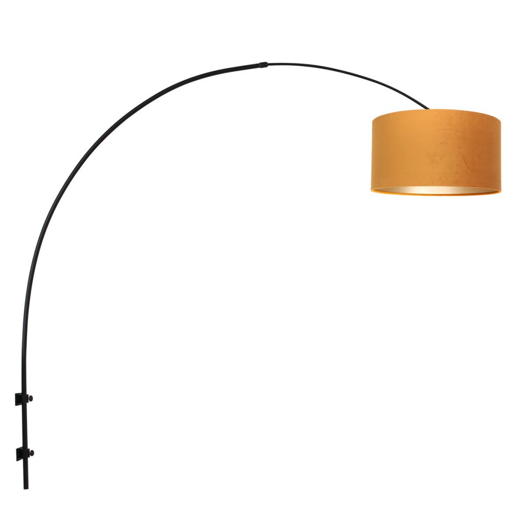 wandlamp-met-okergele-kap-steinhauer-sparkled-light-8141zw-1