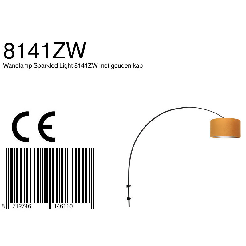wandlamp-met-okergele-kap-steinhauer-sparkled-light-8141zw-7