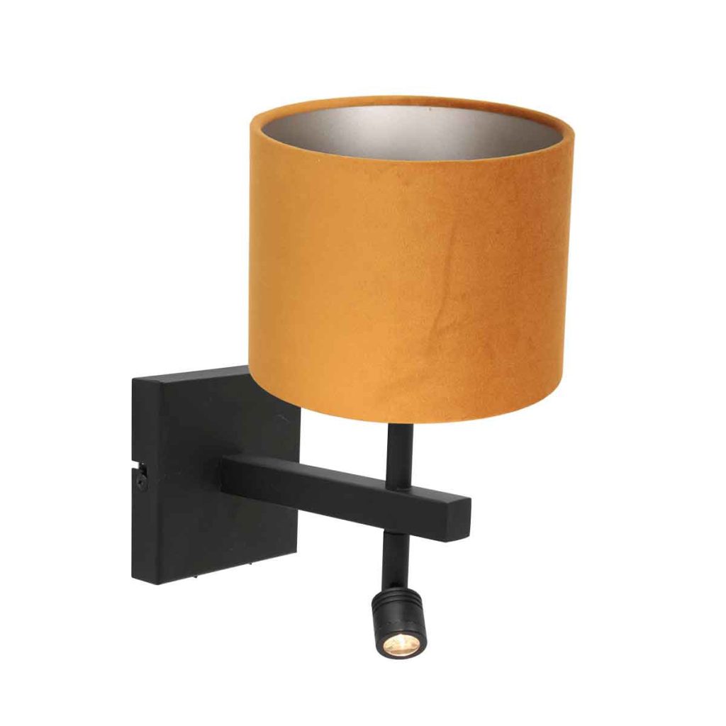 wandlamp-met-okergele-kap-steinhauer-stang-8207zw-1