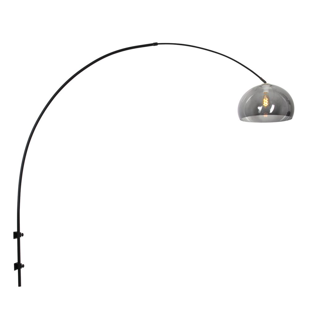 Wandlamp met rookglazen bol Steinhauer Sparkled light - Afbeelding 2