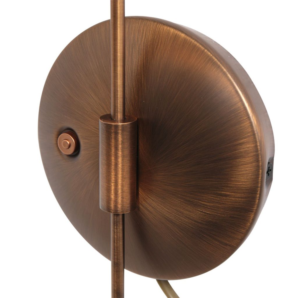 Klassieke bronzen metalen wandlamp glas Steinhauer Sovereign classic - Afbeelding 11
