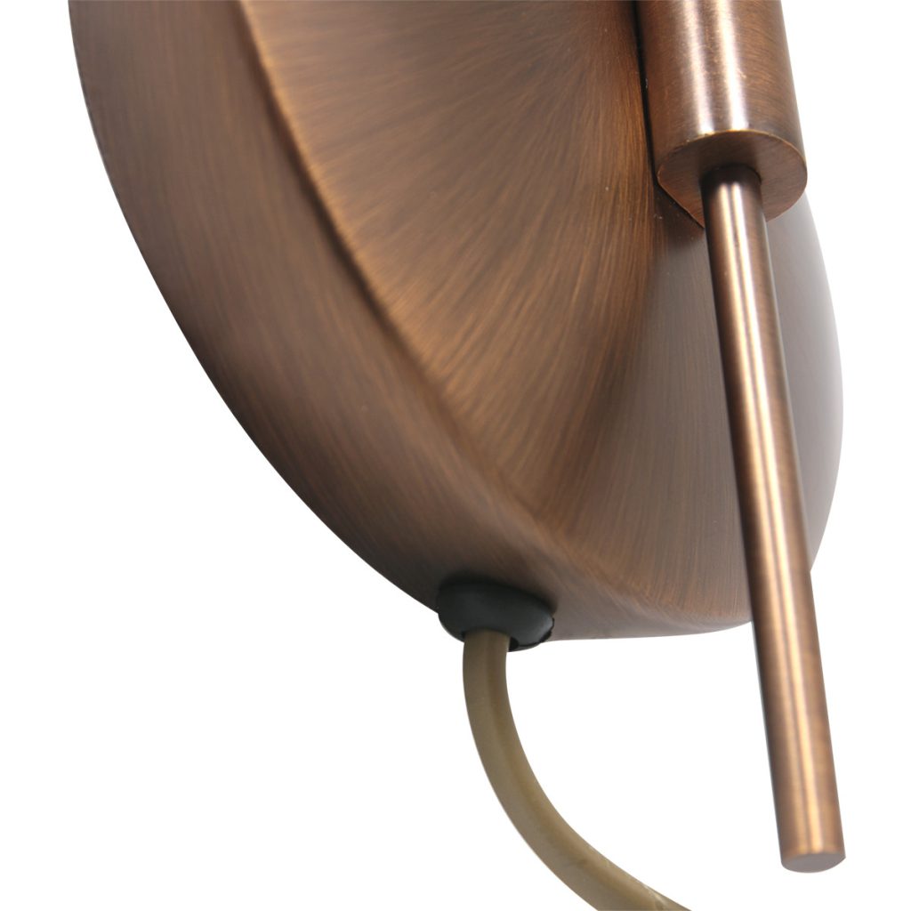 Klassieke bronzen metalen wandlamp glas Steinhauer Sovereign classic - Afbeelding 5