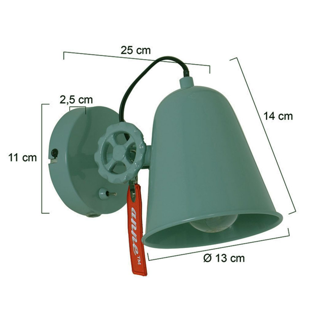 annelighting-wandlamp-dolphin-groen-metaal-opbouwspot-e27-1323g-1