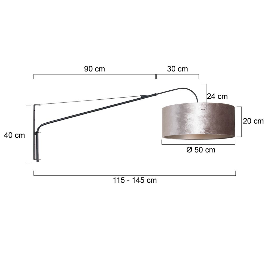 Wandlamp met uittrekbare arm Steinhauer Elegant classy - Afbeelding 7