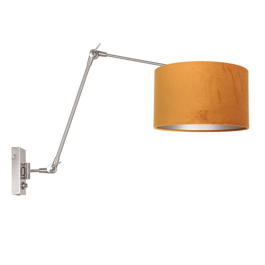 wandlamp-met-velours-kap-steinhauer-prestige-chic-8111st