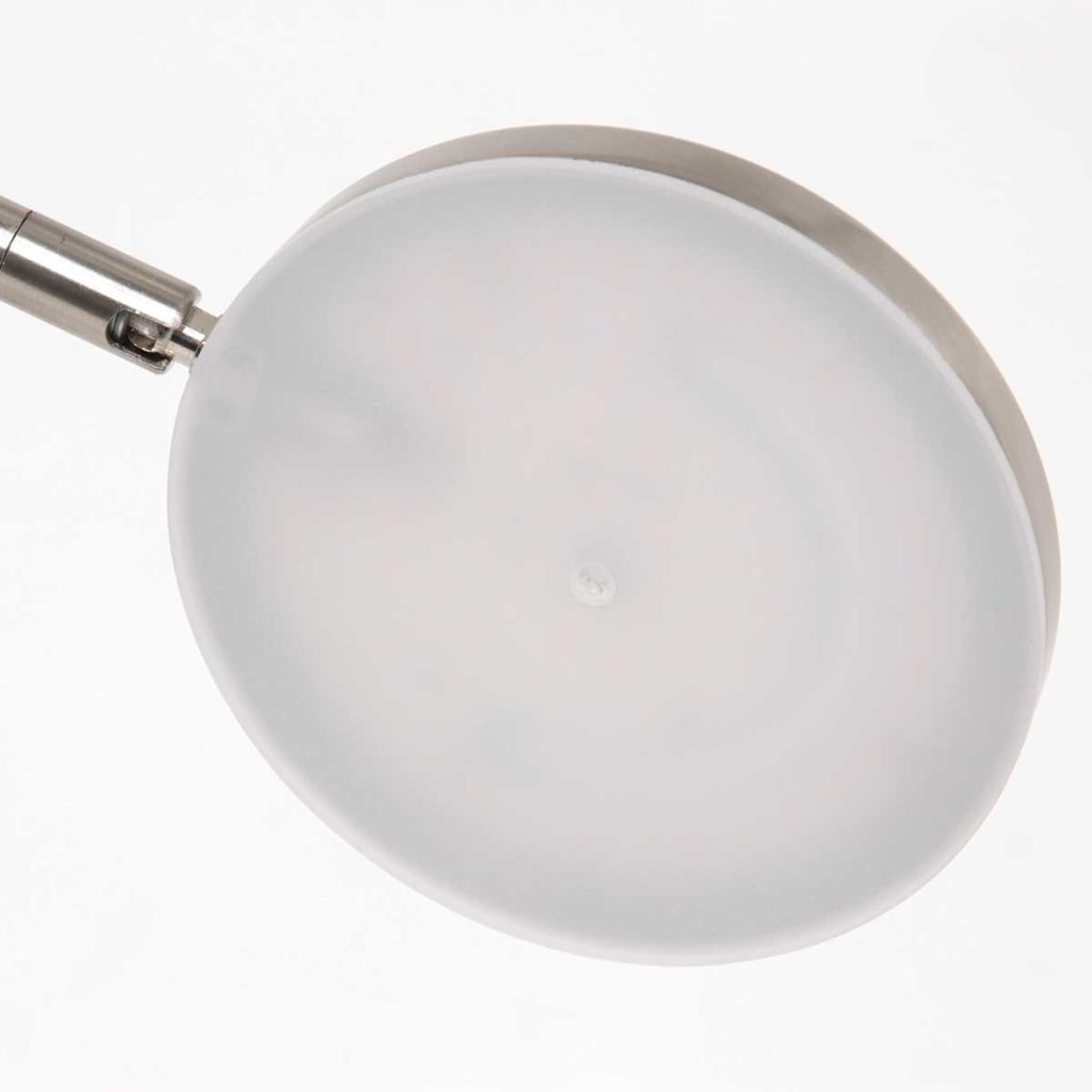Verstelbare ronde staalkleurige wandlamp Steinhauer Soleil - Afbeelding 11