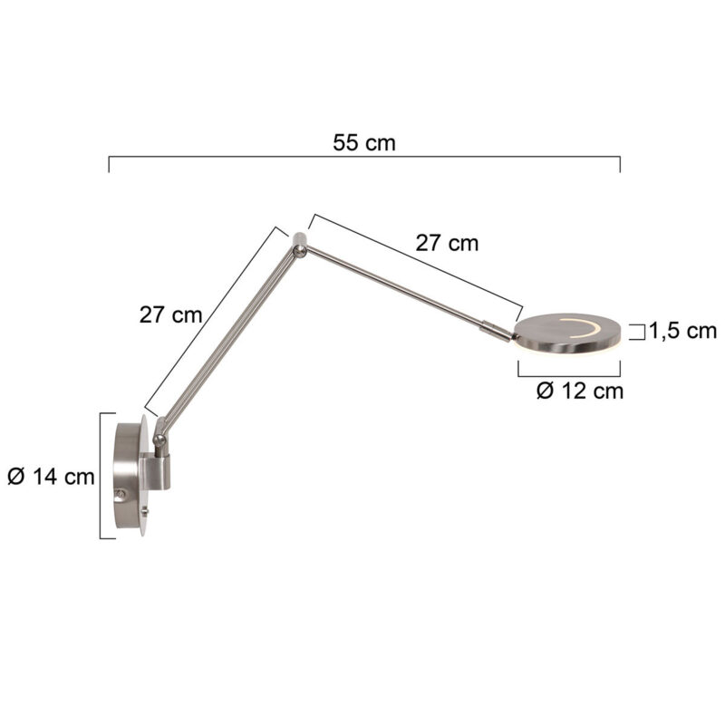 steinhauer-wandlamp-soleil-staal-glasmetaal-bedlampje-led-3259st-1