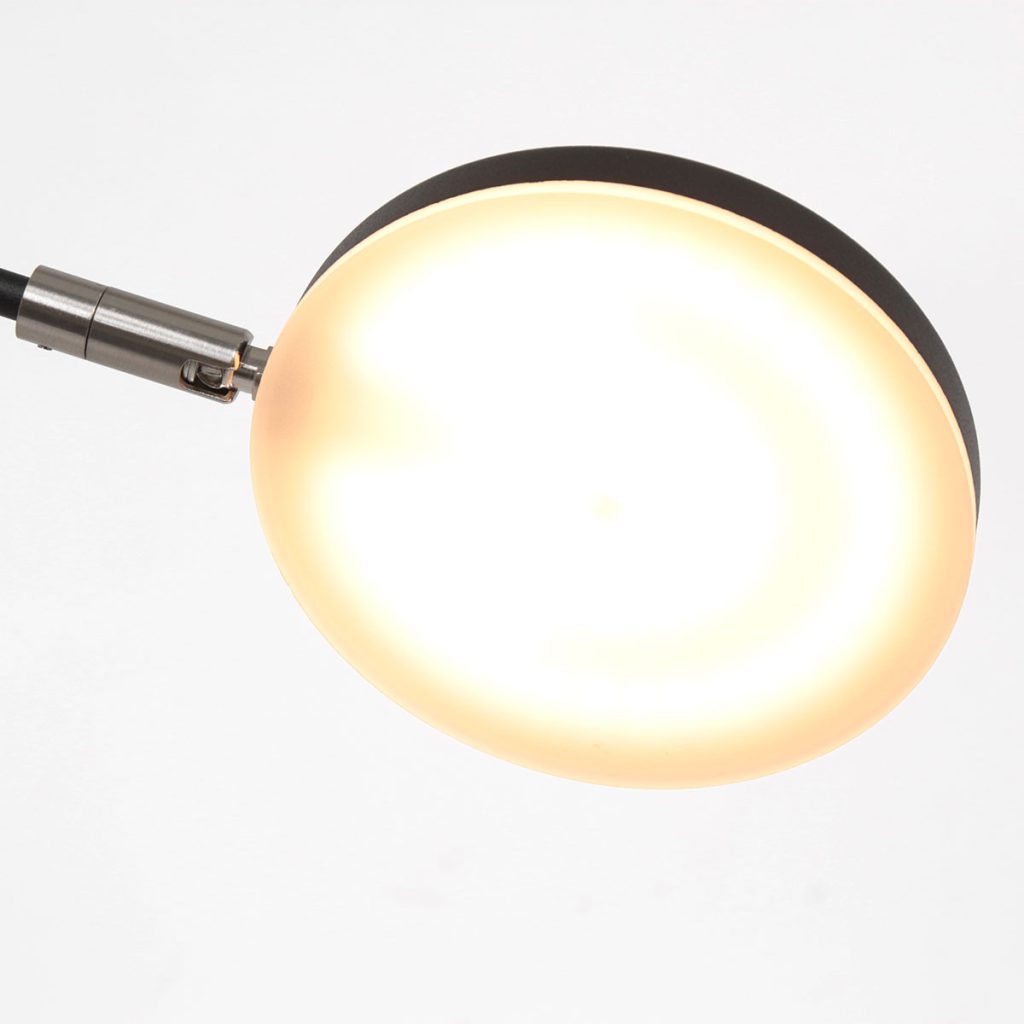 Flexibele zwarte wandlamp glasplaat Steinhauer Soleil - Afbeelding 11