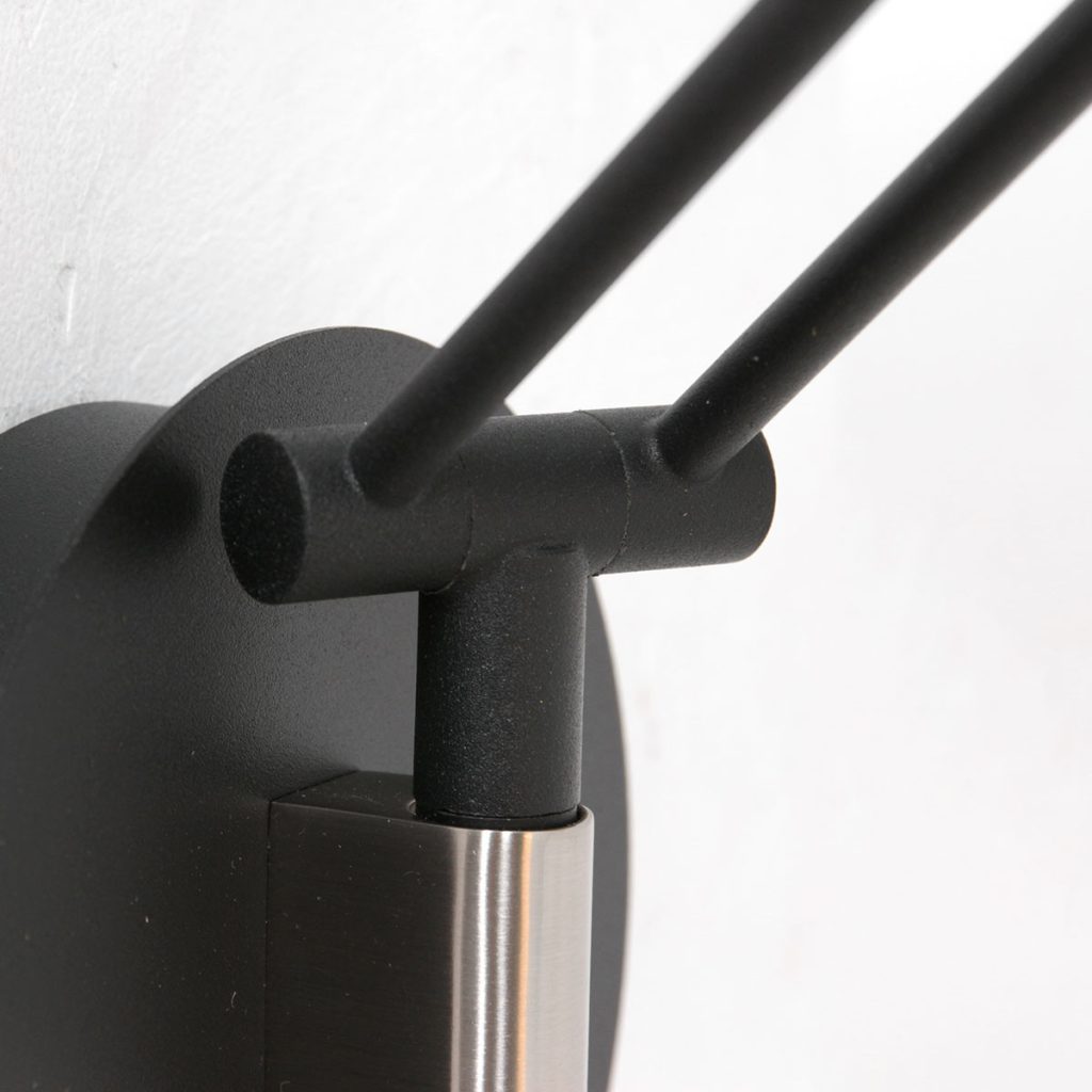 Flexibele zwarte wandlamp glasplaat Steinhauer Soleil - Afbeelding 15