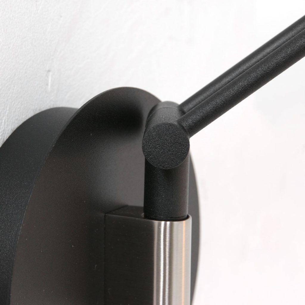 Flexibele zwarte wandlamp glasplaat Steinhauer Soleil - Afbeelding 16