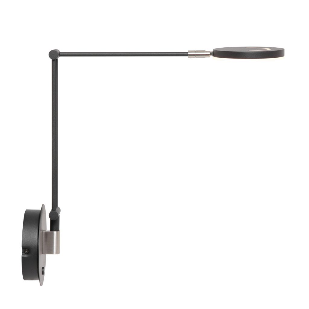 Flexibele zwarte wandlamp glasplaat Steinhauer Soleil - Afbeelding 9