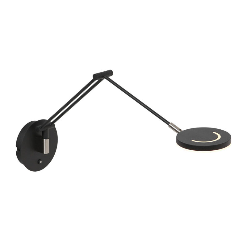 steinhauer-wandlamp-soleil-zwart-glasmetaal-bedlampje-led-3259zw-1