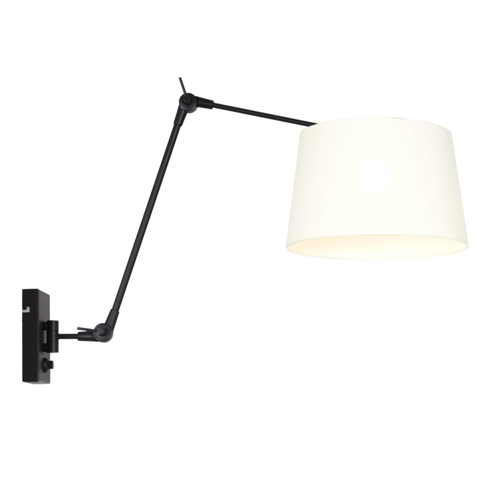 wandlamp-van-metaal-en-linnen-steinhauer-prestige-chic-8187zw-1
