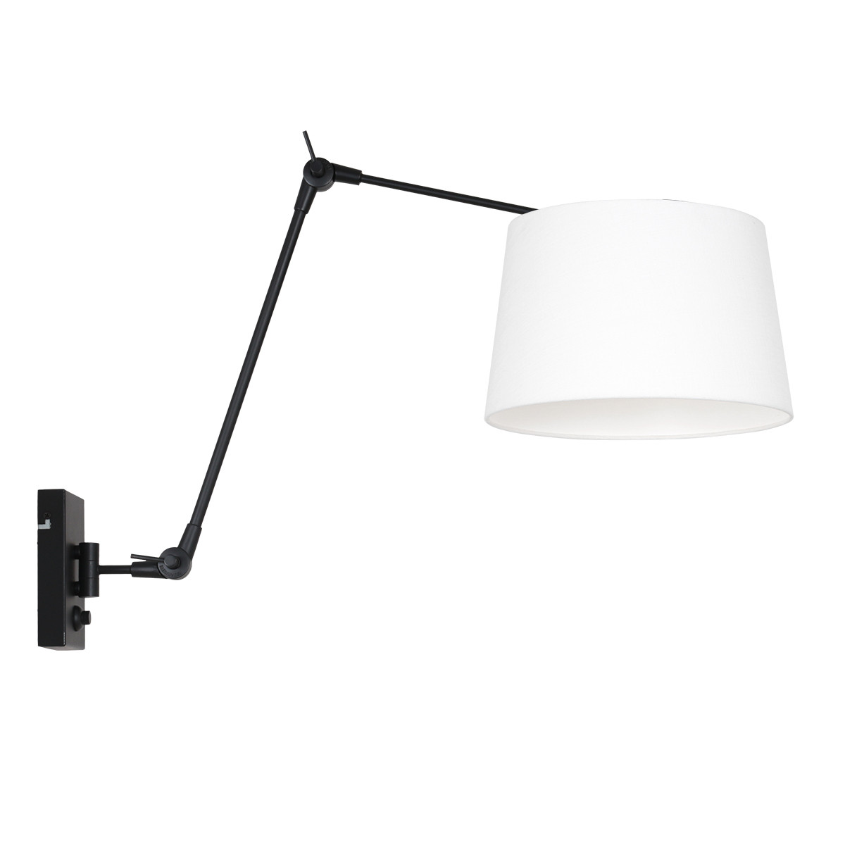 wandlamp-van-metaal-en-linnen-steinhauer-prestige-chic-8187zw