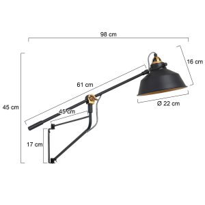 mexlite-wandlamp-nove-zwart-metaal-leeslamp-e27-3092zw-1