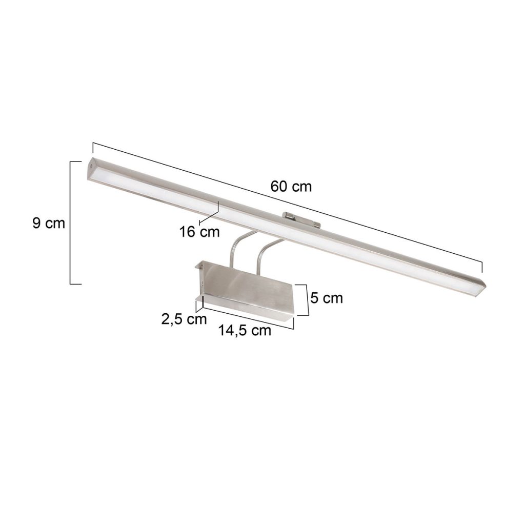 Wandlamp voor boven schilderij Steinhauer Litho led - Afbeelding 7