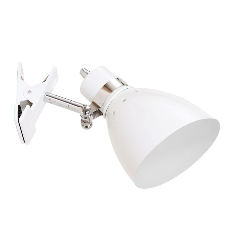 Verstellbare zwarte industriële knijpspot wandlamp Steinhauer Spring - Afbeelding 2