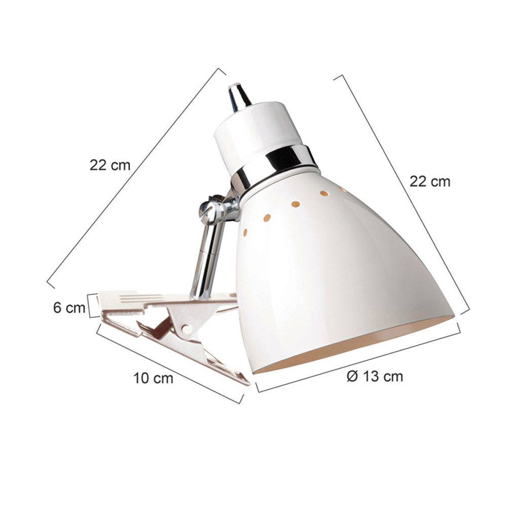 Verstellbare zwarte industriële knijpspot wandlamp Steinhauer Spring - Afbeelding 7