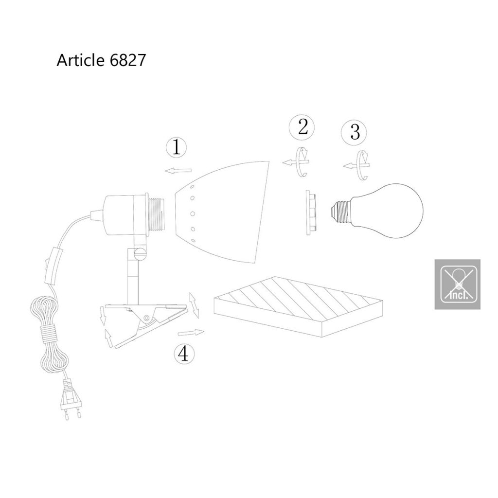 Verstellbare zwarte industriële knijpspot wandlamp Steinhauer Spring - Afbeelding 9