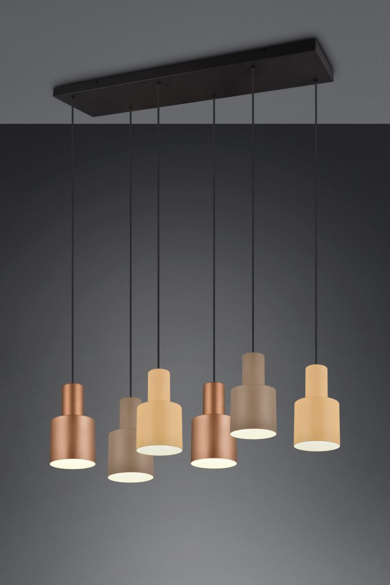Zes klassiek moderne hanglampen multicolor Agudo - Afbeelding 3