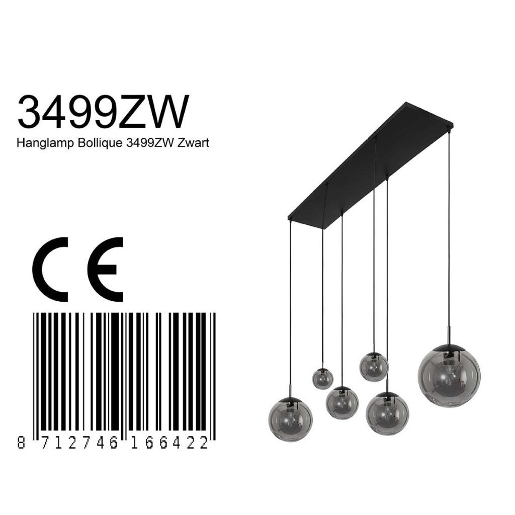 Zeslichts hanglamp Steinhauer Bollique led - Afbeelding 7