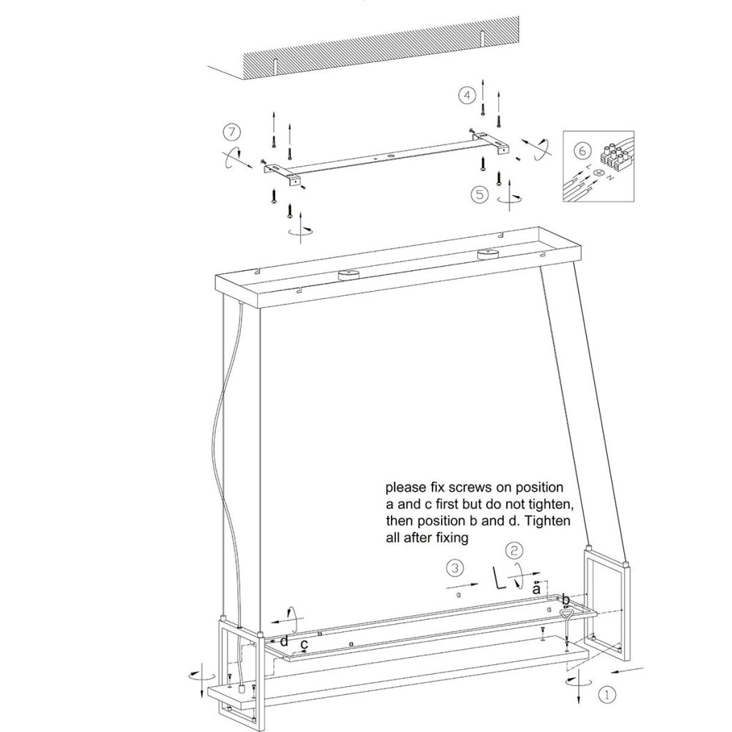 Zeslichts keuken frame hanglamp LED Steinhauer Tor - Afbeelding 9