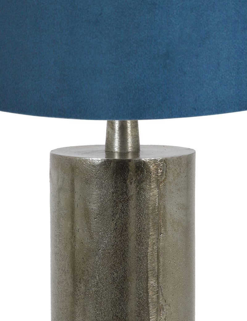 zilveren-tafellamp-met-blauwe-velours-kap-light-living-savi-8421zw-2