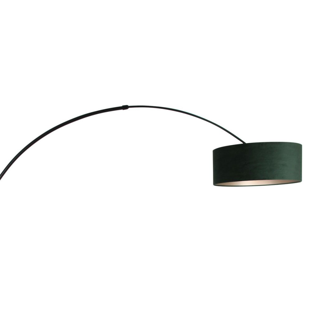 Zwarte booglamp met velvet groene kap Steinhauer Sparkled light - Afbeelding 15