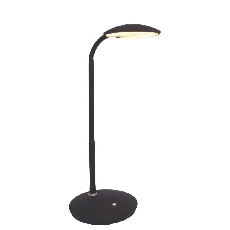 steinhauer-tafellamp-zenithled-zwart-kunststofmetaal-ø16cm-led-1470zw-1