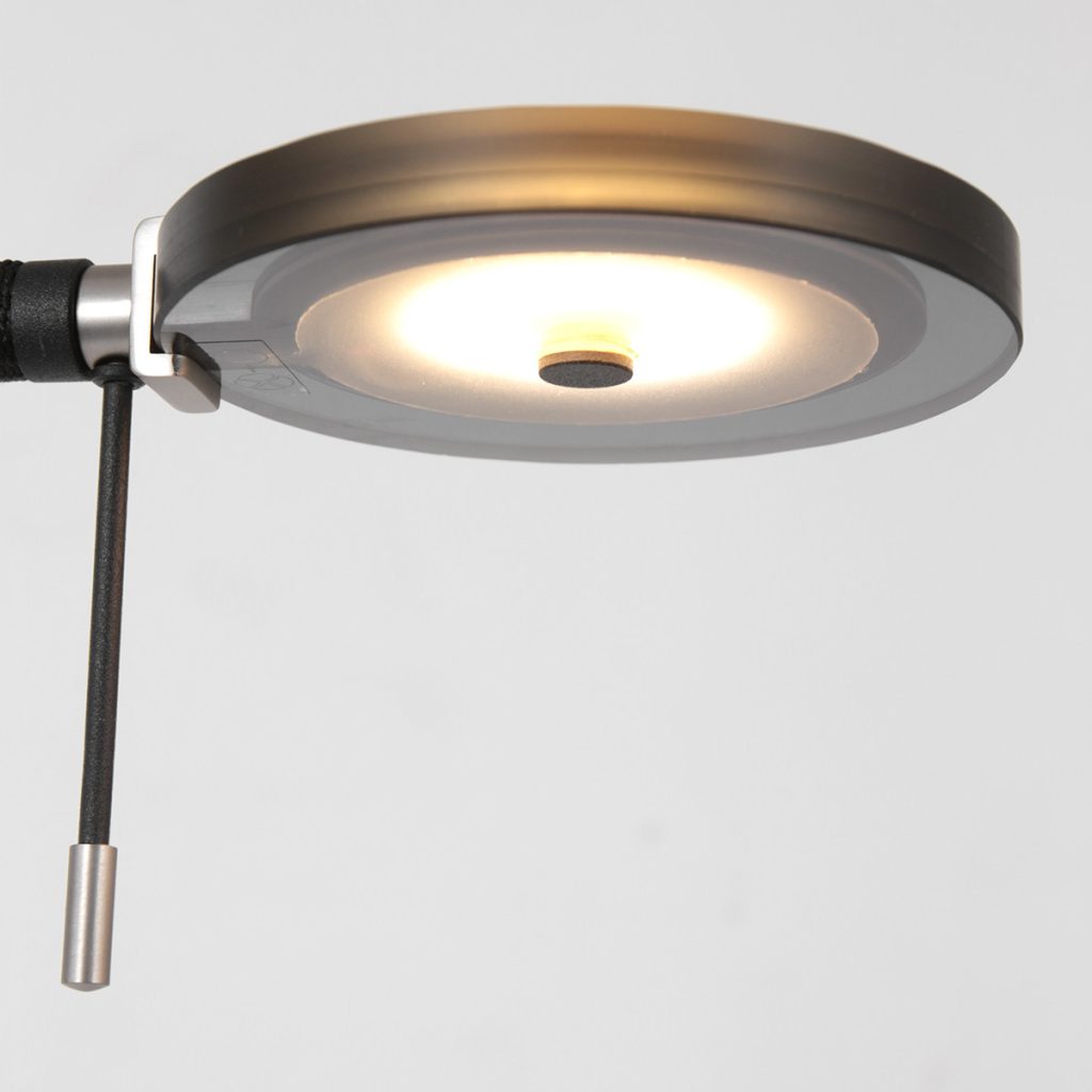Zwarte design uplight met leeslicht Steinhauer Turound - Afbeelding 17