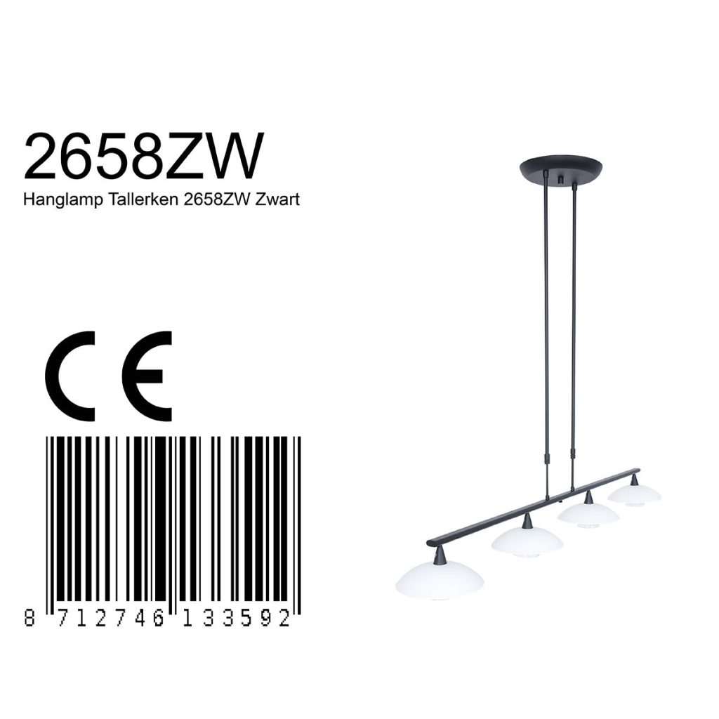 zwarte-eettafellamp-met-4-witte-glaasjes-steinhauer-tallerken-2658zw-6