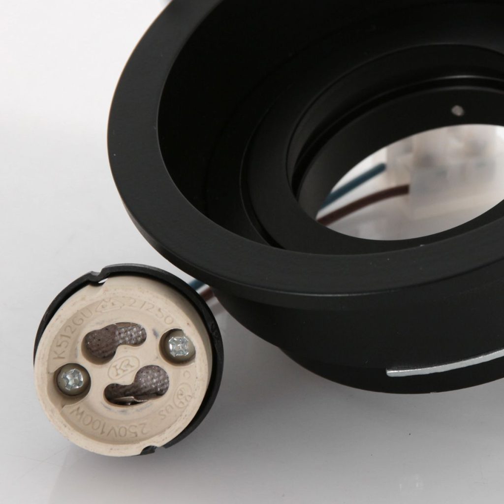 Moderne zwarte metalen spot Steinhauer Pelite spot - Afbeelding 3