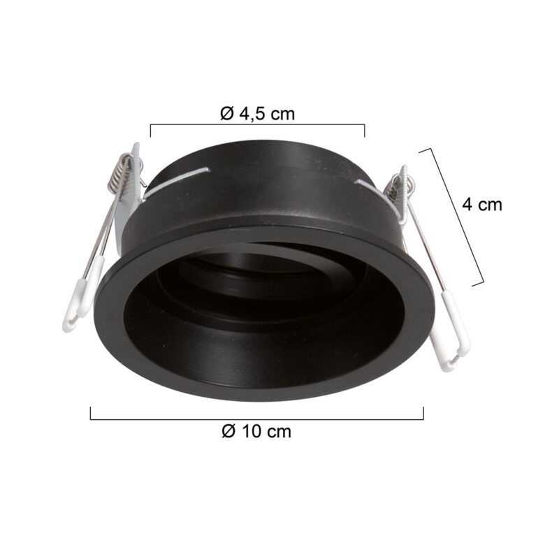 steinhauer-spot-pelitespot-zwart-metaal-ø10cm-gu10-3371zw-1