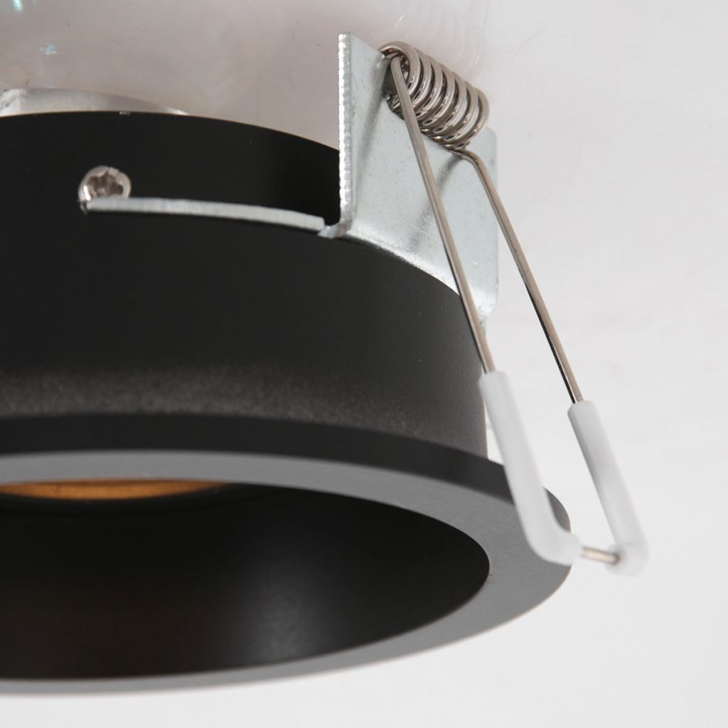 Moderne zwarte metalen spot Steinhauer Pelite spot - Afbeelding 9