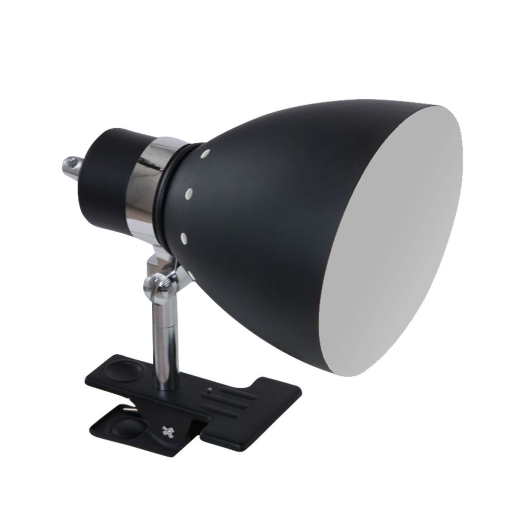 Zwarte industriële knijpspot wandlamp verstelbaar Steinhauer Spring - Afbeelding 3